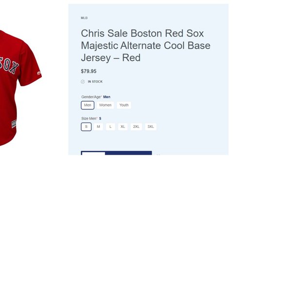 Boston Red Sox Jersey Men's Large Red Great Condition - Picture 3 of 4